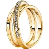 Pandora 169057C01-50 Ring - Gelbgold Verg. - Zirkonia - Gr. 50