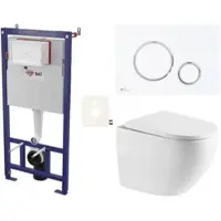 SAT Wand-WC Set für Vorwandmontage SIKOSSREX6776K