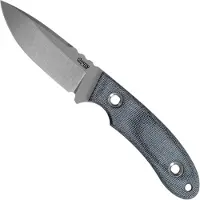 Trc knives KOSMOS, TI-KOSM-BCM-ST, Satin RWL-34, Black Canvas Micarta, Fahrtenmesser
