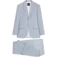 BOSS Karierter Regular-Fit Zweiteiler Grösse 48