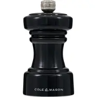 Cole & Mason Hoxton Buche schwarz glänzend Pfeffermühle 10,4 cm