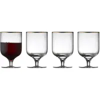 Lyngby Glas Weinglas Glas Palermo Gold 300 ml (4-Stück)