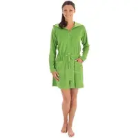 WEWO-FASHION Damen Kapuzenmantel 031 mit Reißverschluss L | grasgrün - grün