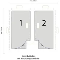 BETTWARENSHOP Spannbettlaken 2-teilig nach Maß Molton Matratzenschoner | weiss - weiß