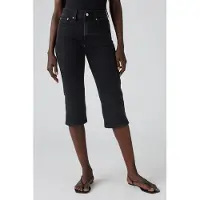 Levi's Wedgie Capri Jeans Black Größe: W26 | Straight Jeans Outlet | Damen | Cyan
