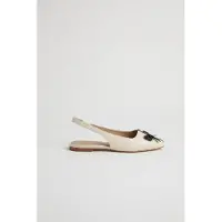Lk bennett Frieda Flats Ecru Größe: 40 | Ballerinas Outlet | Damen | Braun