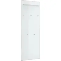 Möbel Kraft Garderobenpaneel Xena , weiß , Holzwerkstoff,Glas , Maße (cm): B: 60 H: 170 T: 10.0