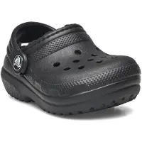 Crocs Classic Gefütterte Schlappen, Schwarz, 19-20