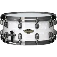 Tama Starclassic LTD Edition Walnuss/Birke 14" x 65" Snare -Trommel White Pearl& Hardware aus schwarzem Nickel