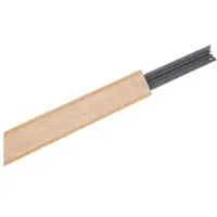 Nobilia Abschlussleiste "WAP" zum Anschrauben, kürzbar, Maße: 200/400 x 2,5 x 2,5 cm