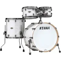 Tama Starclassic LTD Edition Walnuss/Birke 22" 4-teiliger Kesselsatz White Pearl