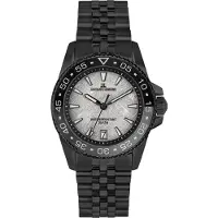 Jacques Lemans 1-2205P Herren-Taucheruhr Liverpool Diver Schwarz/Eismatt 20 bar