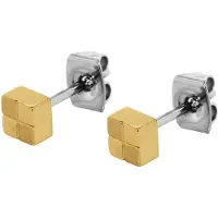 Boccia 0518-04 Damen-Ohrringe Ohrstecker Titan vergoldet