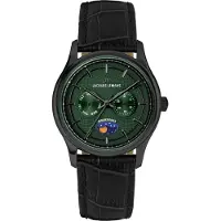 Jacques Lemans 1-2213H Herrenarmbanduhr Derby mit Mondphase Schwarz/Grün