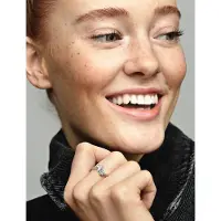 Pandora 191198C01-48 Doppel-Herz Funkelnder Ring - Sterling Silber Zirkonia - Gr. 48