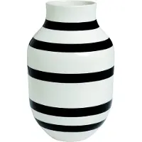 Kähler Omaggio Vase Schwarz 30,5 cm