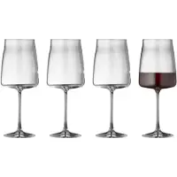 Lyngby Glas Rotweinglasset Glas Krystal Zero Clear 540 ml (4er-Set)