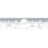 A.S. Création Bordüre "Dreamy Sky" Motiv abstrakt naturalistisch glatt Tapete Kinder Borte Wohnzimmer Schlafzimmer Küche Design Kinderzimmer
