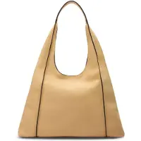 Manfield Gelbe Schultertasche aus Leder | Größe Onesize