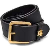 Ralph Lauren Damengürtel Logo Keeper 412968765001 Schwarz