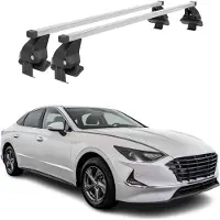 Menabo Dachträger Grundträger für Hyundai Sonata VIII 2019-2025 Stahl Grau 2tlg