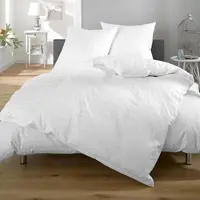 Lorena Mako-Batist Bettwäsche Tirol weiß 200x220 cm + 2x 80x80 cm - weiß