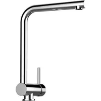 VIZIO Wasserhahn Vorfenster Küchenarmatur Umklappbar 6 CM mit 360° Schwenkbarem L Auslauf Verchromt