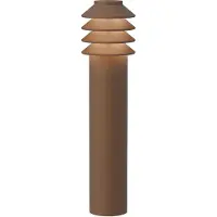 Louis Poulsen Bysted Garden 53 cm 2700K Erdstück corten - , Bysted Garden, Braun / Rost, für Terrasse, Aluminium