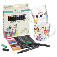 Ginza.se - Glass & Porcelain Markers 12pcs (AR0139)