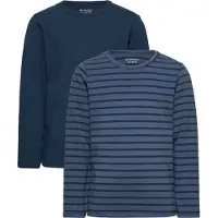 Minymo Basic 34 -t-shirt LS (2-pack) new navy (713) 152