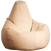 Emob Sitzsack "Deri Armut" in Creme - (B)80 x (H)75 x (T)30 cm - onesize