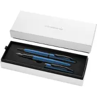 Pelikan Tintenroller Füllhalter & Kugelschreiber Jazz Noble Elegance im Set, Aquamarin