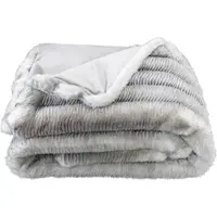 Star Home Textil Webpelz Kuscheldecke Alura platin 150x200 cm - grau