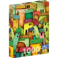 Enjoy Puzzle Glückliche Häuser 1000 Teile