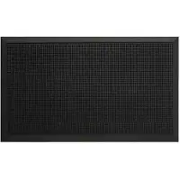 Paper Flow Noppenmatte (B)800 x (T)1000 mm, schwarz aus 100 % Kautschuk, hohe Bürstkraft, abgeschrägte Kanten