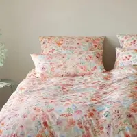 Elegante Interlock Jersey Bettwäsche Gentle apricot 160x210 cm + 65x100 cm - orange