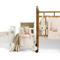 Smallstuff Puppenwagen aus Holz, Rosa