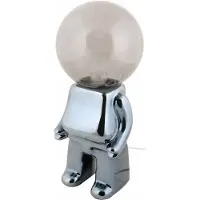 Leitmotiv - Tischleuchte Ross Led - Schwarz - 12x12x27cm Tischlampe - Nachttischlampe, Wohnzimmer, Schlafzimmer
