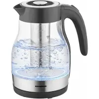 Heinner HEK-TF2200GBK, 1,7 l, 2200 W, Schwarz, Transparent, Glas, Wasserstandsanzeige