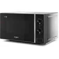 Whirlpool Cook20 MWP 103 SB, Arbeitsplatte, Grill-Mikrowelle, 20 l, 700 W, Drehregler, Schwarz, Silber