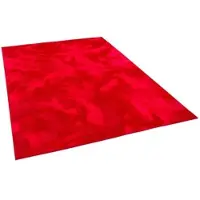 Pergamon Luxus Super Soft Fellteppich Pearl Rot 120x170cm