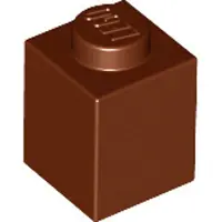 LEGO 250 Stück , Teile Nr. 3005 in Rotbraun (Reddish Brown)