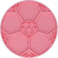 Eat Slow Live Longer Lick Mat Voetbal Roze