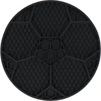 Eat Slow Leckmatte Fußball - Schwarz - Ø 22 cm