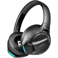 Logilink Kabelloses Gaming-Headset, Bluetooth 6.0, Schwarz, 50 Stunden Akkulaufzeit