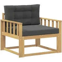 vidaXL Outdoor Mittelsofa Polyester Weiß