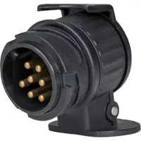 As Schwabe as-Schwabe Miniadapter 12V 13-polige Auto-Steckdose 7-poliger Wohnwagen-Stecker