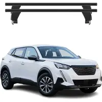 Menabo Dachträger Grundträger für Peugeot 2008 II 2019-2025 Alu Schwarz 2tlg