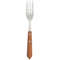 Gastronoble Olympia Steakgabeln | mit Holzgriff | 20cm | 12 Gabeln