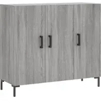 Helloshop26 - Buffet Sideboard Kommode Kleiderschrank Aufbewahrungsmöbel Organizer Küche Wohnzimmer Sonoma 90 x 34 x 80 cm 02_0036548